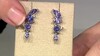 Boucles d'oreilles en argent et Tanzanite