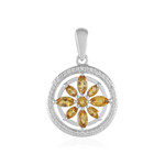 Citrine Silver Pendant