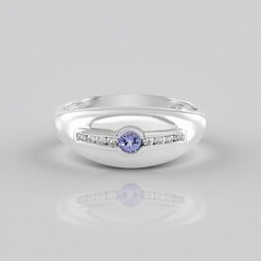 Anello in argento con Tanzanite