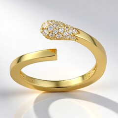 Anello in argento con Topazio Bianco