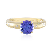 Gouden ring met een tanzaniet (de Melo)