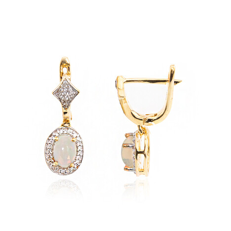 Welo-Opal-Silberohrringe