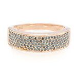 Fancy-Diamant-Silberring