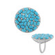 Anello in argento con Turchese Sleeping Beauty (Faszination Türkis)