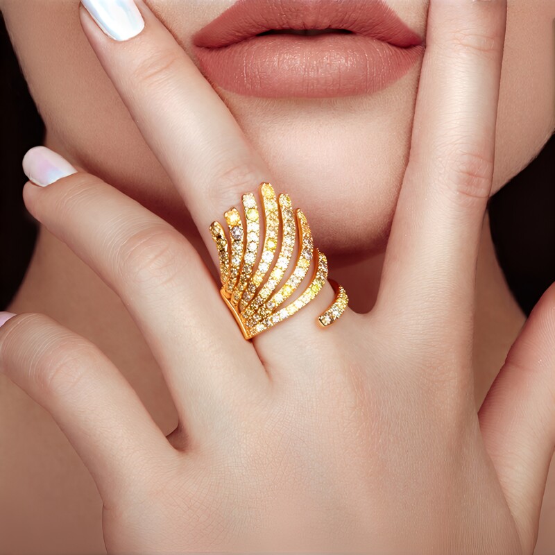 Bague en or et Diamant fancy SI2 (CIRARI)