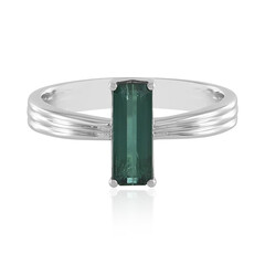 Anello in oro con Tormalina Verde di Benedito (Adela Gold)