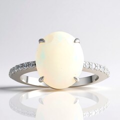 Anello in argento con Opale di Welo