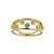 9K AAA Zambian Emerald Gold Ring (de Melo Gold)