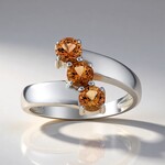 Anello in argento con Topazio Tepetate