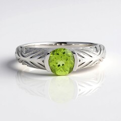 Anello in argento con Peridoto (de Melo Essence)