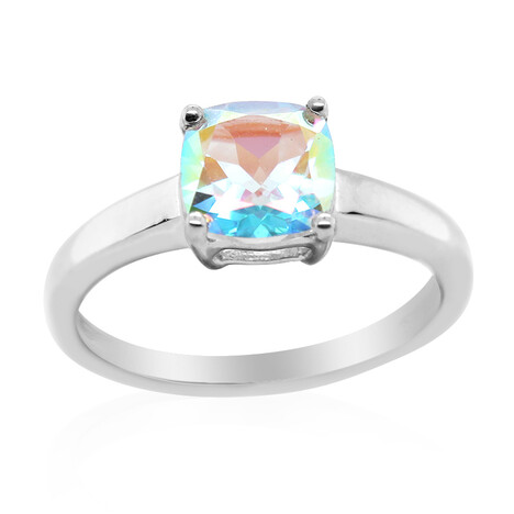 Anillo en plata con Topacio Rayo de Luna