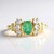 Anello in argento con Smeraldo Russo (Adela Silber)