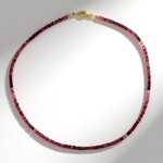 Collana in argento con Tormalina Rosa Nigeriana