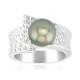 Tahitian Pearl Silver Ring (MONOSONO COLLECTION)
