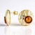 Orecchini in argento con Ambra Baltica Cognac (dagen)
