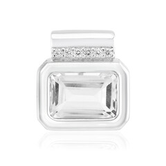 White Topaz Silver Pendant (MONOSONO COLLECTION)