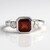 Anello in argento con Granato Essonite