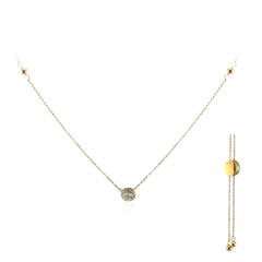 Weißer Topas-Silbercollier