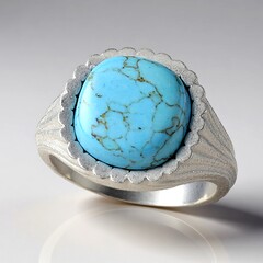 Anello in argento con Turchese