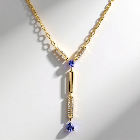 Collana in oro con Tanzanite AAA (CIRARI)