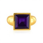 Anello in argento con Ametista Zambiana (de Melo Essence)