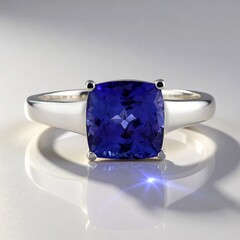Anello in oro con Tanzanite AAA