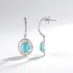 Orecchini in argento con Turchese Sleeping Beauty