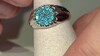 Colgante en plata con Apatita azul neón