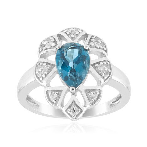 London Blue Topaz Silver Ring