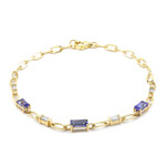 Bracciale in oro con Tanzanite AAA (CIRARI)