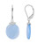 Zilveren oorbellen met Aqua Chalcedonen (MONOSONO COLLECTION)