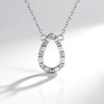 Collana in argento con Diamante I2 (I) (de Melo Essence)
