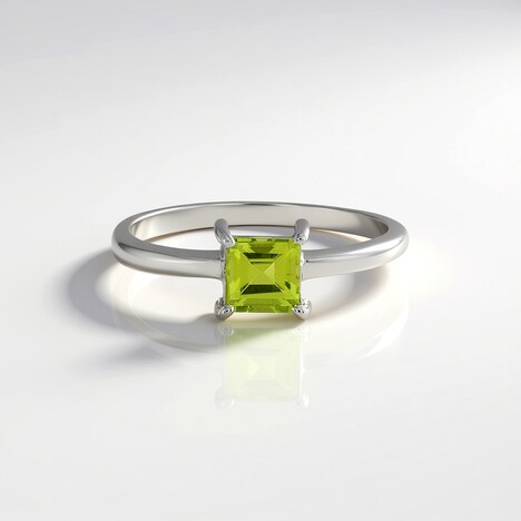 Anello in argento con Peridoto Arizona