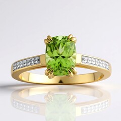 Anello in oro con Peridoto Wagogo