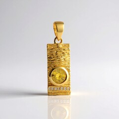 Ciondolo in argento con Zircone Giallo