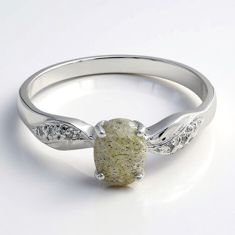 Anello in argento con Labradorite