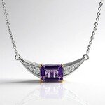 Collana in argento con Ametista (Remy Rotenier)