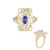 Bague en or et Tanzanite AAA (Ornaments by de Melo)