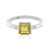 Bague en argent et Fluorite jaune
