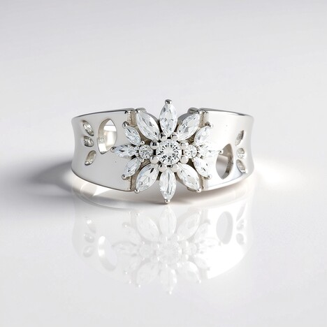 Anello in argento con Zircone (de Melo Essence)