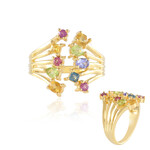 Edelstein-Silberring