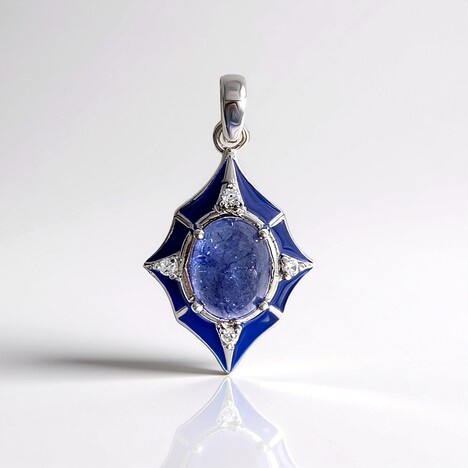 Ciondolo in argento con Tanzanite