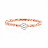 Anillo en oro con Diamante SI2 (G)  (Annette)