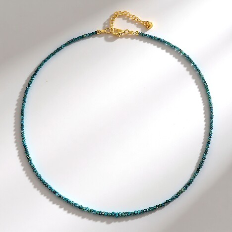 Collana in argento con Diamante Blu