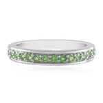 Bague en argent et Tsavorite de Tanzanie