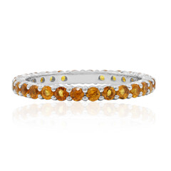 Bague en argent et Citrine