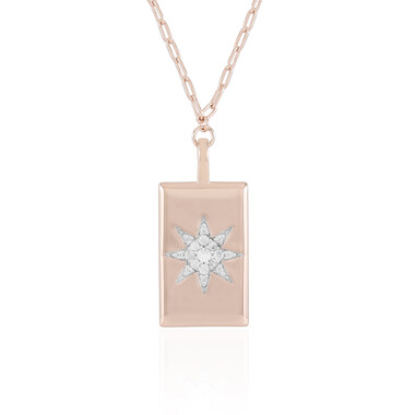 Zirkon-Silbercollier (Adela Silber)