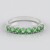 Anello in argento con Tsavorite della Tanzania