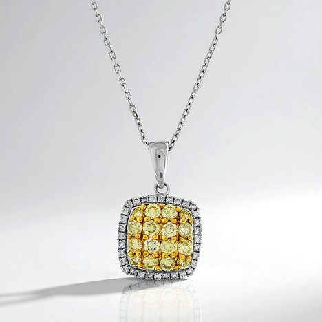 Collana in oro con Diamante Giallo SI2 (CIRARI)
