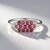 Anello in argento con Tormalina Rosa Brasiliana